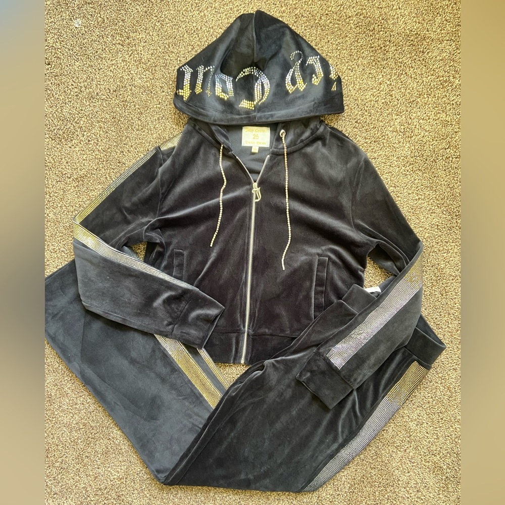Juicy Couture 25th Anniversary Limited Edition Velour Tracksuit Size Medium